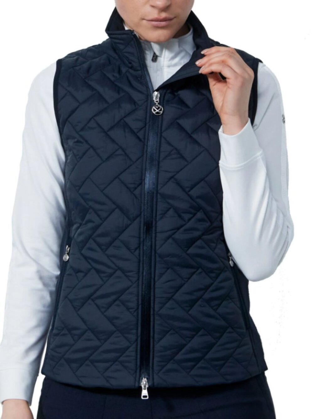 Daily Sports Bonnie Padded Womens Golf Vest - Navy